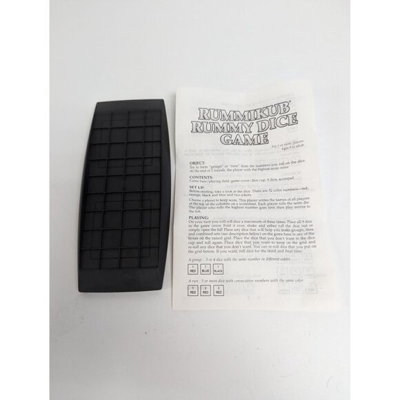 Vintage Rummikub Rummy Dice Game Pressman 1995 Replacement Tray Instructions - Picture 1 of 5
